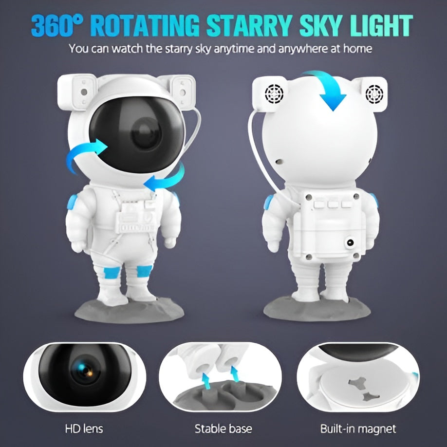 Adjustable Astronaut Galaxy Projector